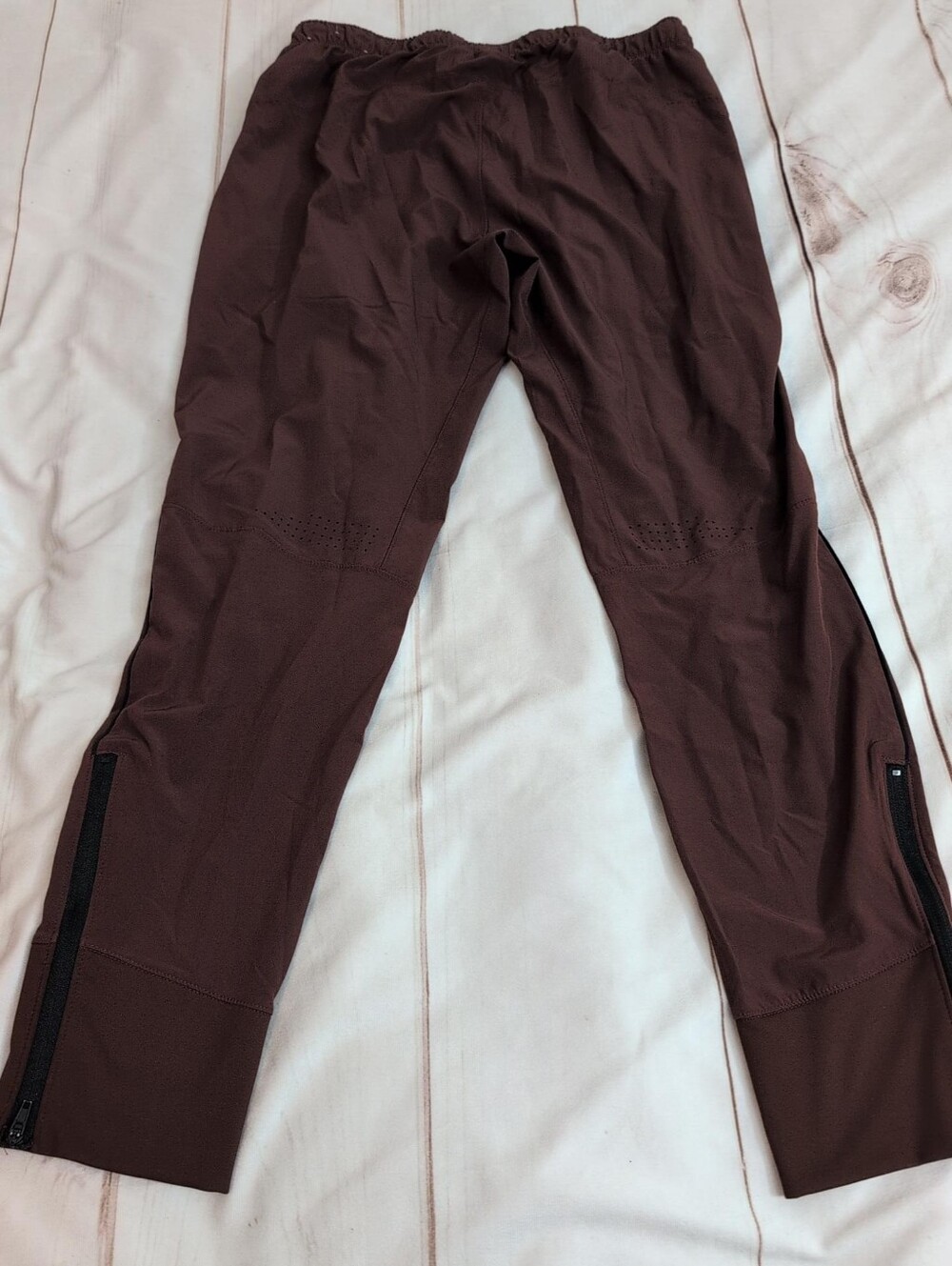 Abercrombie YPB motionTEK Mens M Brown Training Joggers Zip Ankle Athletic - Picture 3 of 5